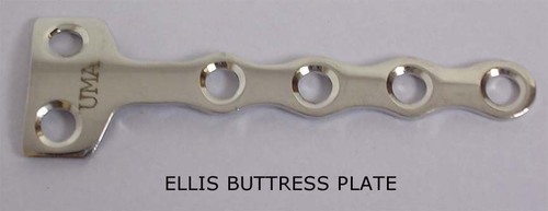Ellis Buttress Plate - Stainless Steel, 70x20mm, 2mm Thick | Stable Fixation, Low Profile, Multiple Holes, Durable Design