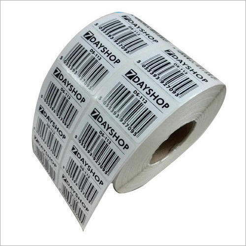 Self Adhesive Barcode Label - Durable Rectangular White Label | Ideal for Shop & Workshop Applications