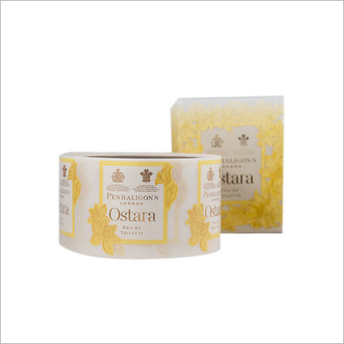Hot Foil Product Label - Durable, Yellow & White | Application for Shop & Workshop, Ideal for Branding and High-Impact Visuals