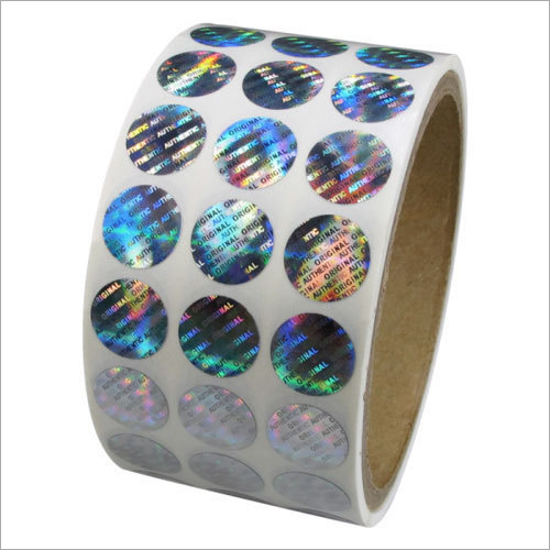 Hologram Sticker - White & Silver, Durable | Ideal for Shop & Workshop Applications