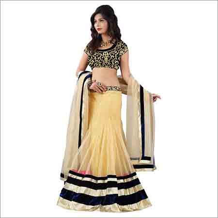 Ladies Embroidered Blouse Lehenga
