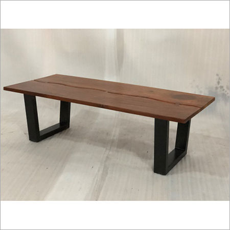 IRON & WOODEN COFFEE TABLE