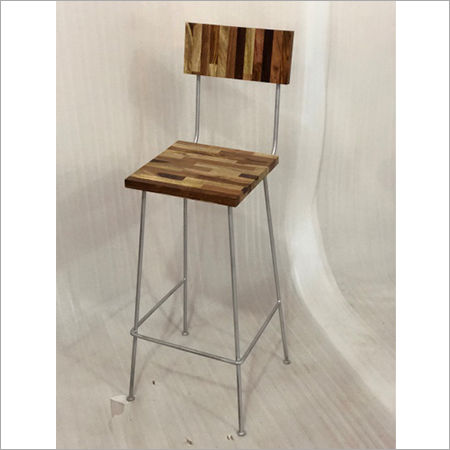 IRON & WOODEN BAR CHAIR