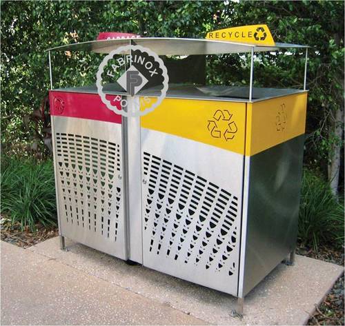Durable Stainless Steel Recycle Bin