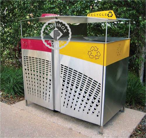 Durable Stainless Steel Recycle Bin