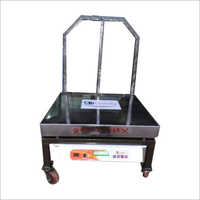 Trolley Weighing Scale - 1000 Kg Capacity, 1200mm X 1000mm Dimensions | Stainless Steel, Led Display, Battery Operated, 4 Wheels, Rust And Dust Resistant