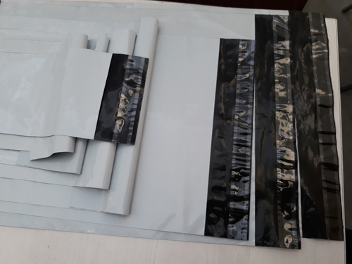 Courier Bags - Polyethylene, Multiple Sizes | White Color, Durable Material, Easy Sealing, Secure Shipping, Good Tear Resistance, 100 Microns Thickness