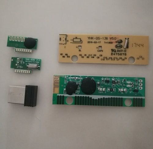 Wireless Mouse Rf Module And Wireless Keyboard Pcba Share Same Reciever Combo Set Green Color