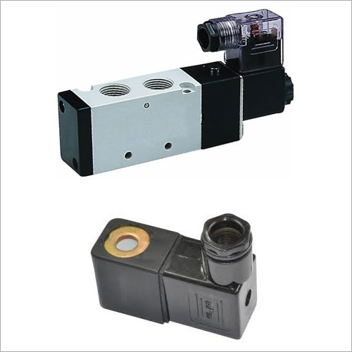Solenoid Valve - Electric Powered, Black & White | Compact Design, 12-18 Months Warranty, Low Control Power