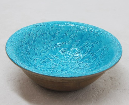 Wooden Bowl With Enamel Wooden Bowl With Enamel