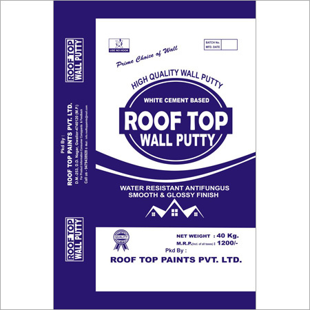 White Cement Based Wall Putty