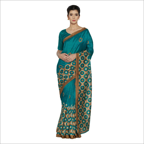 Ladies Bhagalpuri Blue Saree