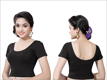 Ladies Black Readymade Blouse
