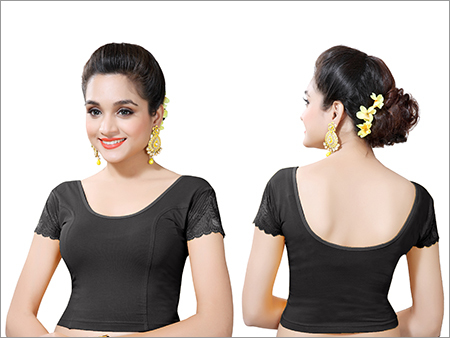 Ladies Black Color Plain Blouses