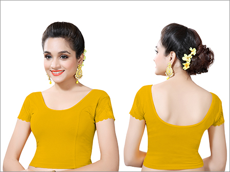 Ladies Mango Color Readymade Blouses