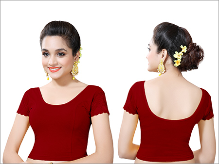 Ladies Maroon Color Fancy Blouses