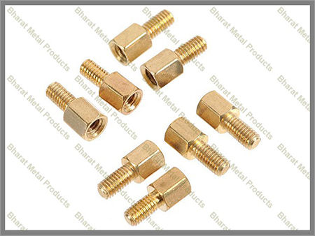 Brass hex spacers