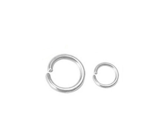 Silver Plated Open Jump Rings - Jewelry Findings Bead