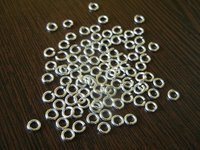 Silver Plated Open Jump Rings - Jewelry Findings Bead