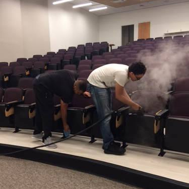 Auditorium Chair Shampoo Cleaning