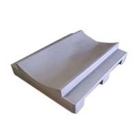 Roto Molded Two Way Roller Plastic Pallet