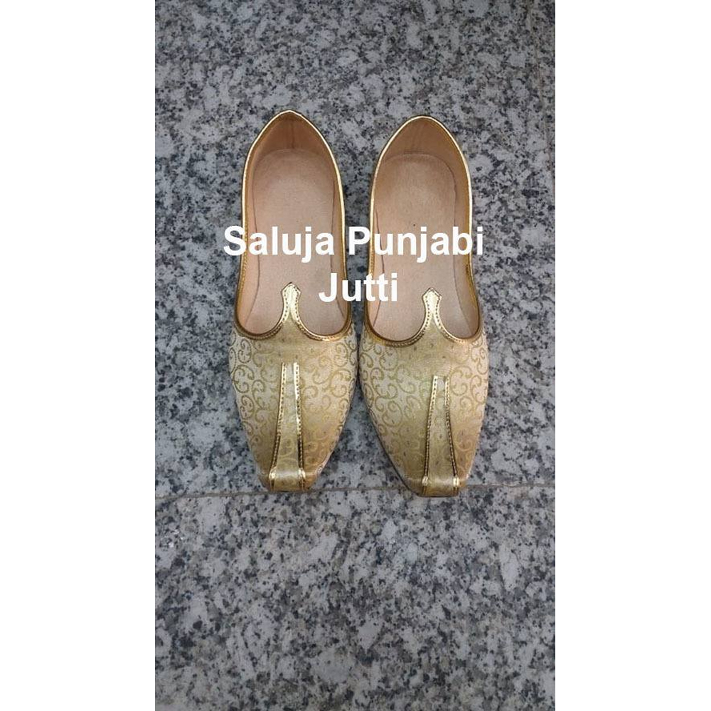 Leather Ethnic Mojri - Pure Soft Leather, All Sizes 37-42 | Extra Soft Cushion Sole, Breathable Cotton Lining, Custom Design Options