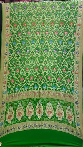 Green Bandhani Dupatta