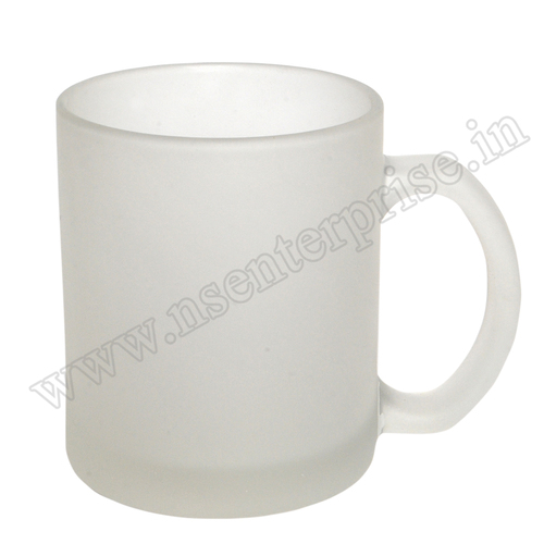 11oz Transparent Mug Matte - Printed Glass with Handle | Sublimation Printing, Simple Style, 36PCS/CTN