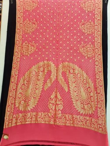 Gaji Silk Bandhej Dupatta