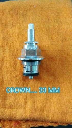 CROWN SPINDLE - Brass & Plastic Round Design, 10 x 8 x 8 Inch | Suitable for HDPE, LDPE, PET, PP, PS, PVC Applications
