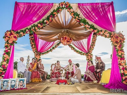Bollywood Fabric Wedding Mandap