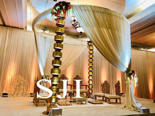 Asian Fabric Wedding Mandap