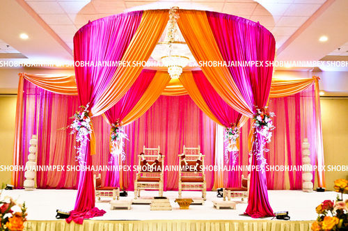 Traditional Fabric Wedding Mandap