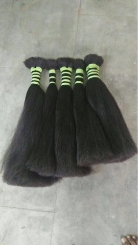 Non Remy Double Drawn Hair - 6-32 Inch Length, Natural Black Color, 2/2 Quality Human Hair