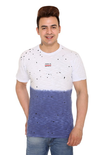 MENS COTTON T-SHIRT - Printed Design | Stylish Casual Wear for Everyday Comfort