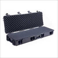 Waterproof Plastic Gun Case - Abs Material, 1200x390x160mm | Ip67 Rating, Shock Resistant, Recyclable, Interchangeable Compartments