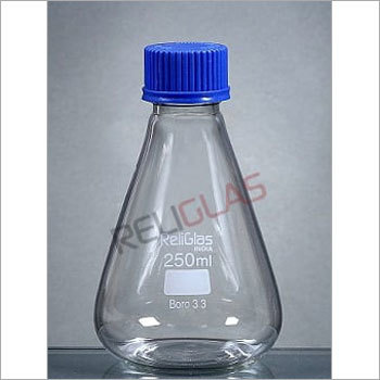 02.317 Conical Flasks, Screw Capped
