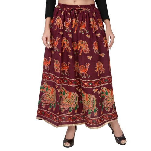 Cotton Printed Jaipuri Skirts
