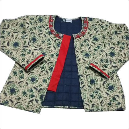 Dry Cleaning Ladies Hand Block Print Waistcoat