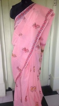 As Per Demand Hand Printed Cotton Sarees