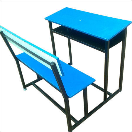 Blue School Bench