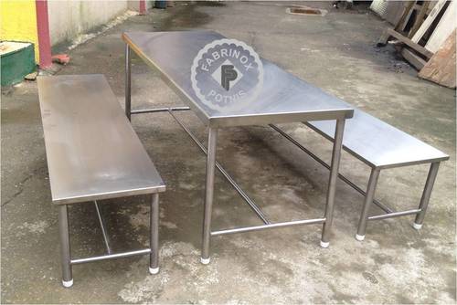 Durable Stainless Steel Table And Benches