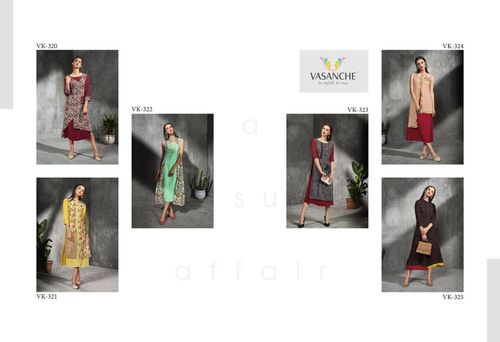 Mix Double Layer Kurti