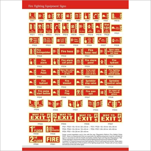Fire Fighting Equipment Signs Fire Fighting Equipment Signs