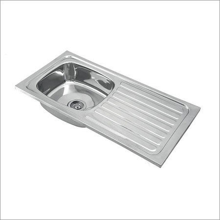 Grey Single Bowl With Drainer Kitchen Sink
