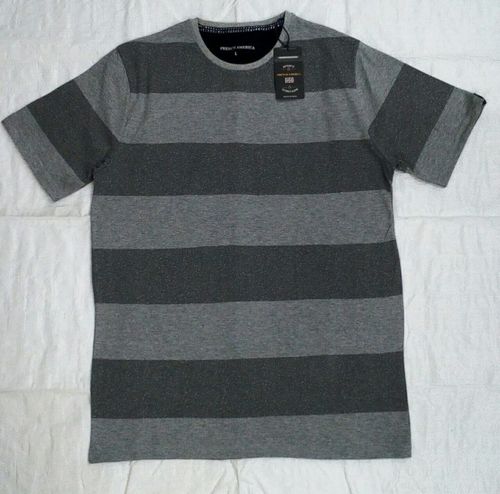 Cut & Sew Checked T Shirt