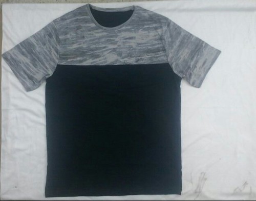 Two Color Printed Cut & Sew T Shirt