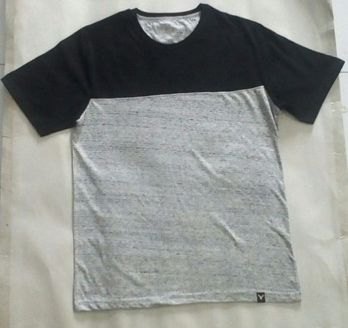 Cut & Sew Round Neck T Shirt