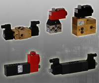 Red Black 5/2 Solenoid Valve