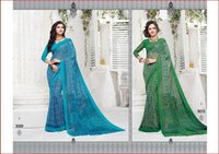 Chiffon printed sarees online